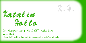 katalin hollo business card